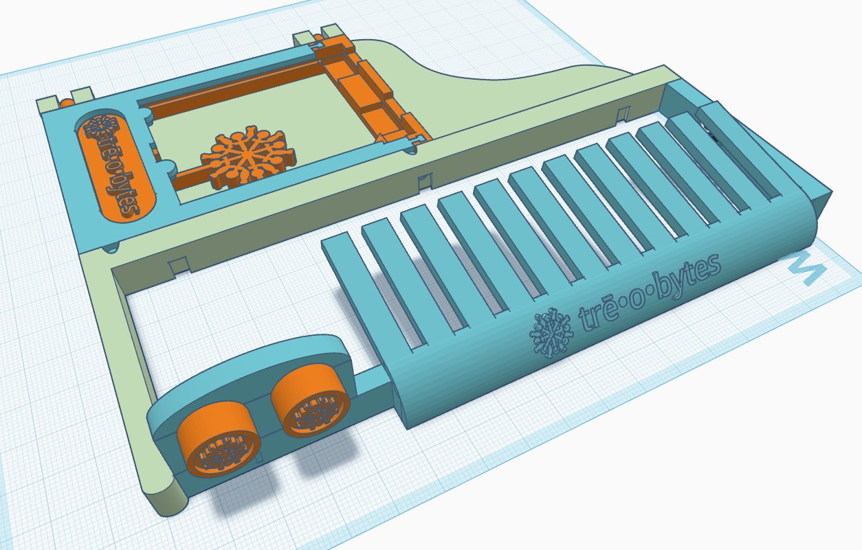 Keyboard enclosure CAD render