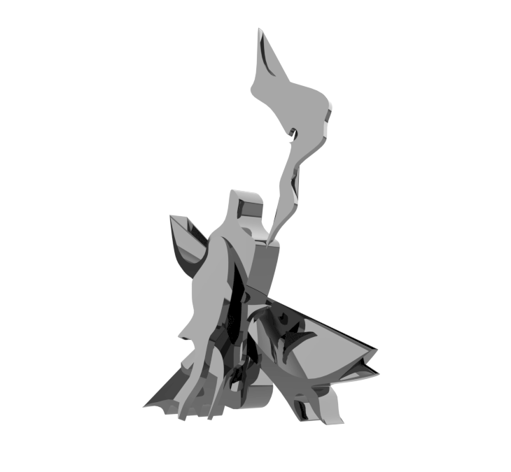 Second sculpture, solid render