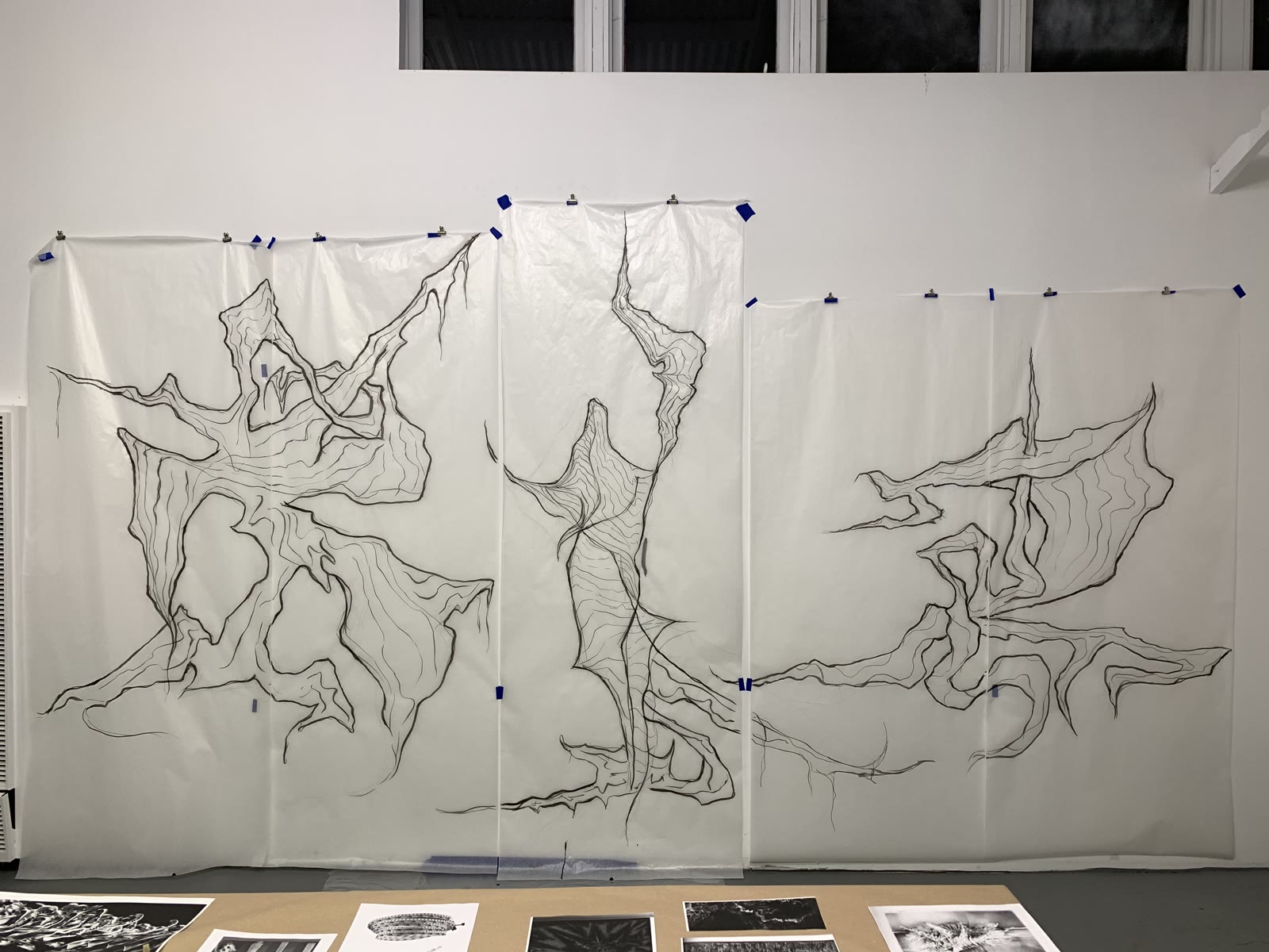 WangShui's hanging studio sketches